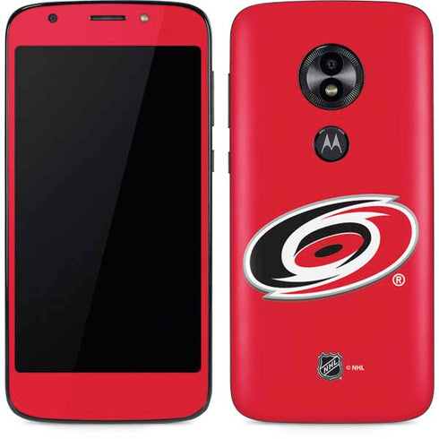 NHL Carolina Hurricanes Solid Background Moto E5 Play Skin